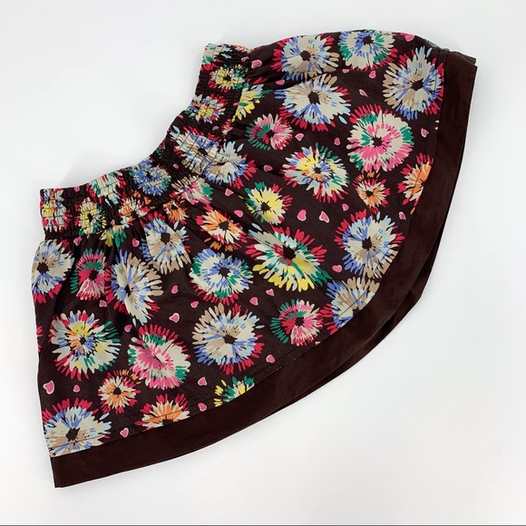 2/$20 Old Navy Girl's Cotton Floral Skirt with Lining and Elastic Waist, Small - Picture 1 of 11